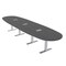 Skutchi Designs 45 in W, 165.75 in L, 29 in H, Engineered Wood Top, Grey HAR-BOVL-46X168-T-ELEC-ASIANNIGHT - alternate 1